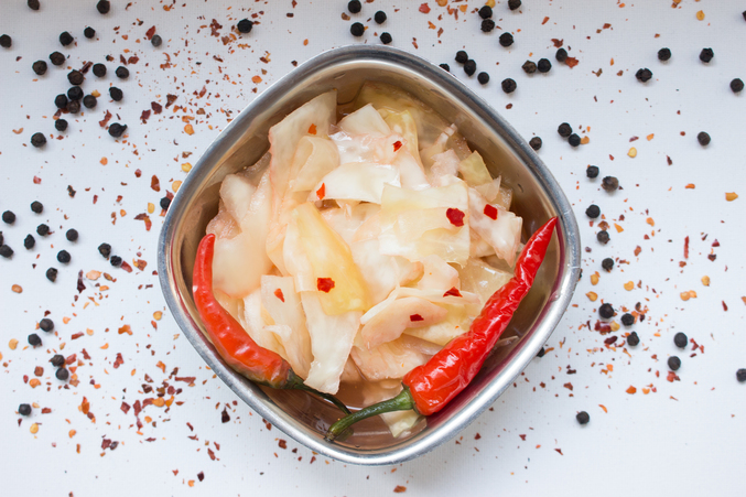 Sauerkraut nach koreanischer Art "Kim-Chi"
